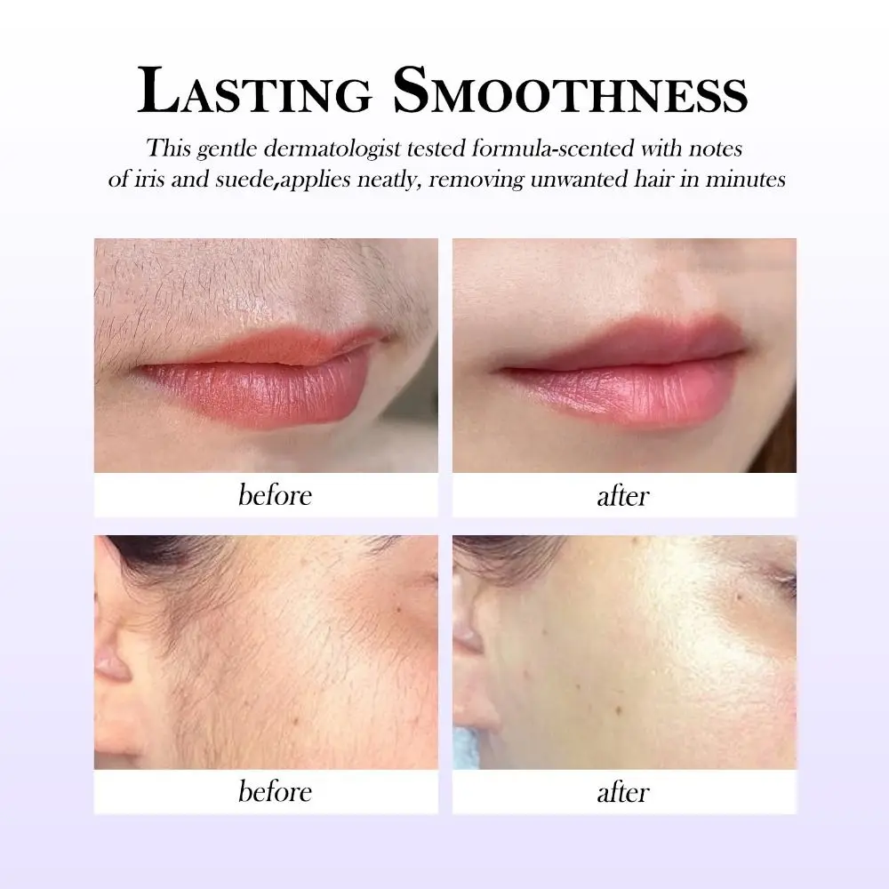 Gentle Facial Hair Removal Cream For Sensitive Skin With Moisturising Essence_voghion.com
