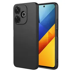 Shockproof Liquid Silicone Phone Case Cover for Redmi 10X 5G (Black)