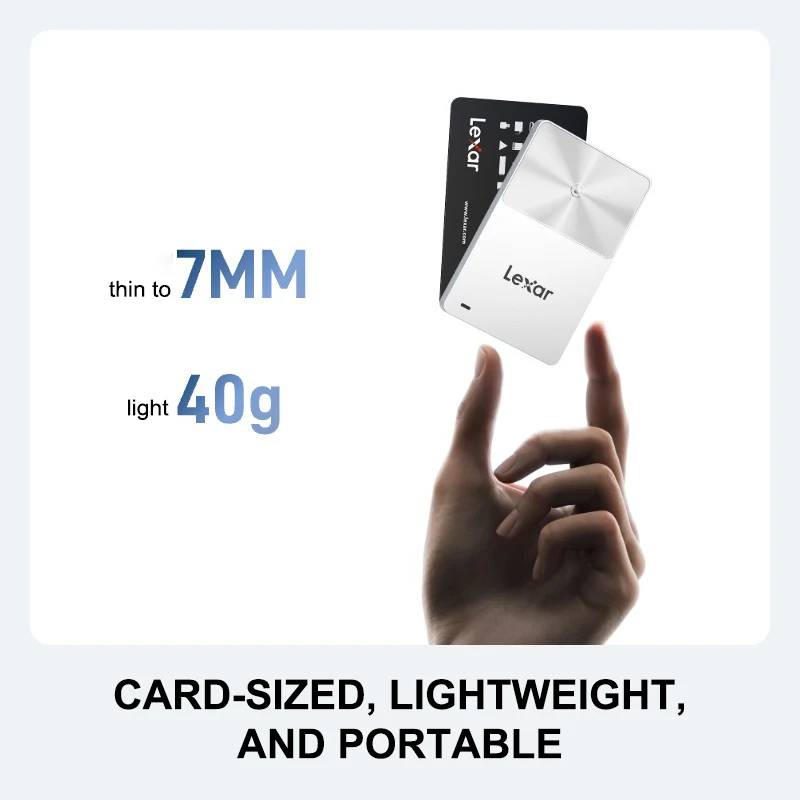 Lexar SL280 휴대용 SSD NFC 암호화 최대 450MB/s 512GB 1TB 아이폰 PC MAC용 휴대용 솔리드 스테이트 드라이브