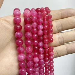 Elegant Natural Stone Bead Collection for Jewelry Crafting - Lava, Tiger Eye, Crystal, Apatite, Amazonite, Tourmaline (Pink tourmaline)