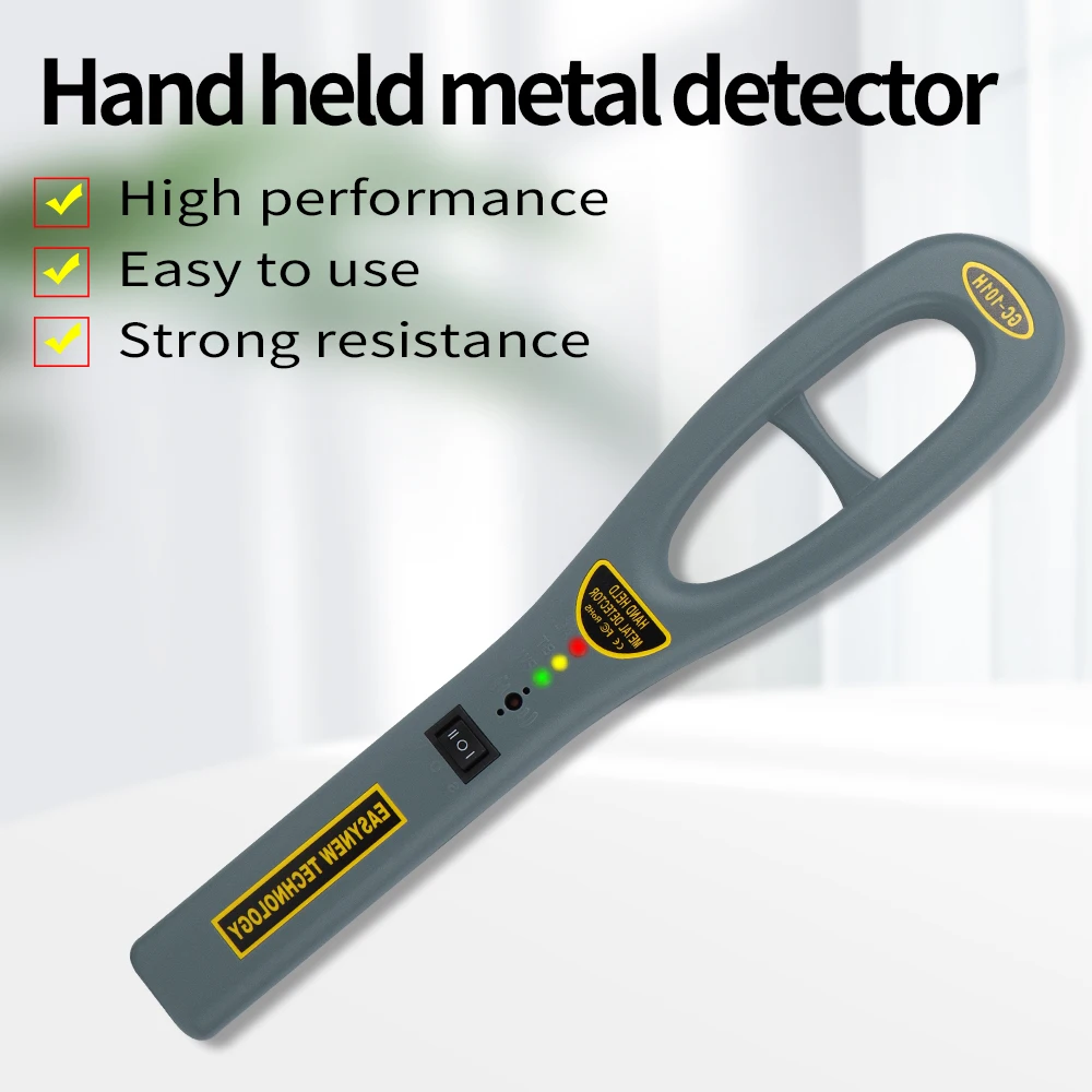 

Handheld Portable Metal Detectors For Airport School Security Check High Sensitivity Metal Scanner