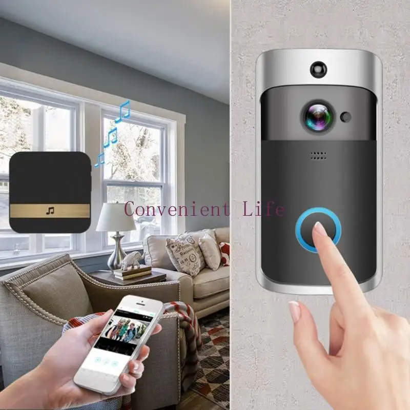 L1EE 무선 초인종 양방향 인터콤 오디오 초인종 카메라 PIR 모션 감지
