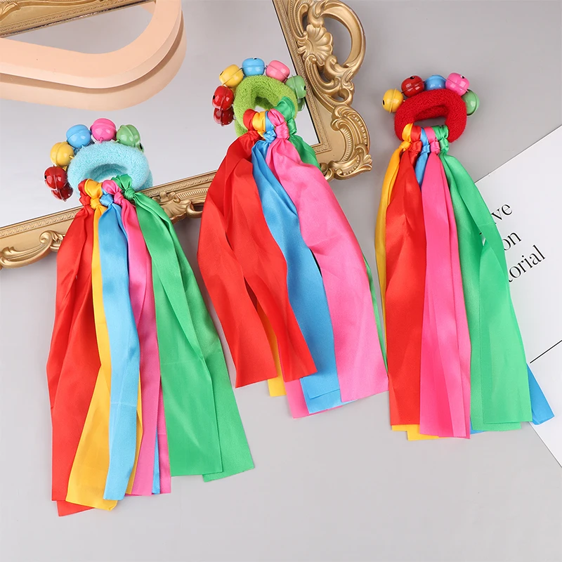 1Pcs 손목 리본 팀 스포츠 폼폼 치어리딩 어린이 대회용 폼 클럽 댄스 소품 탄성 로프가 있는 탄성 팔찌