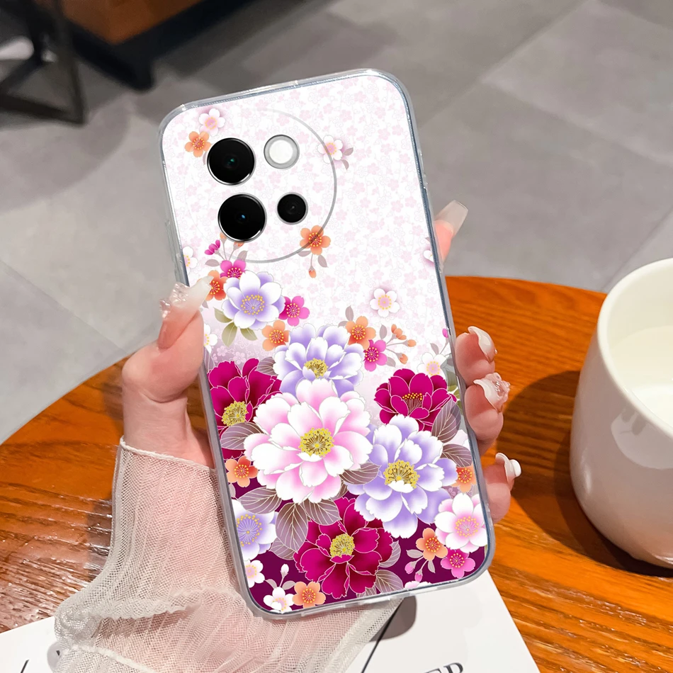 Leisure Butterfly Soft Clear Silicone Anti-Drop Phone Case - Slim Back Cover