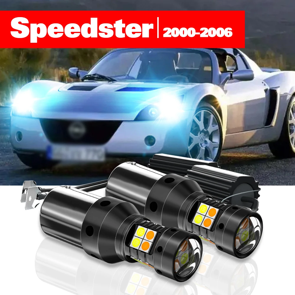 

For Opel Speedster 2000-2006 Accessories 2pcs LED Dual Mode Turn Signal+Daytime Running Light DRL 2001 2002 2003 2004 2005