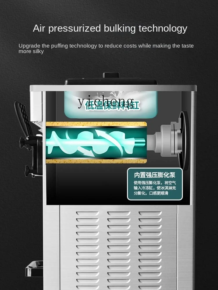 ZF Ice Cream Machine Ice-Cream Cone Commercial Small Vertical Desktop Ice Cream Machine Automatic Cone Crispy 5