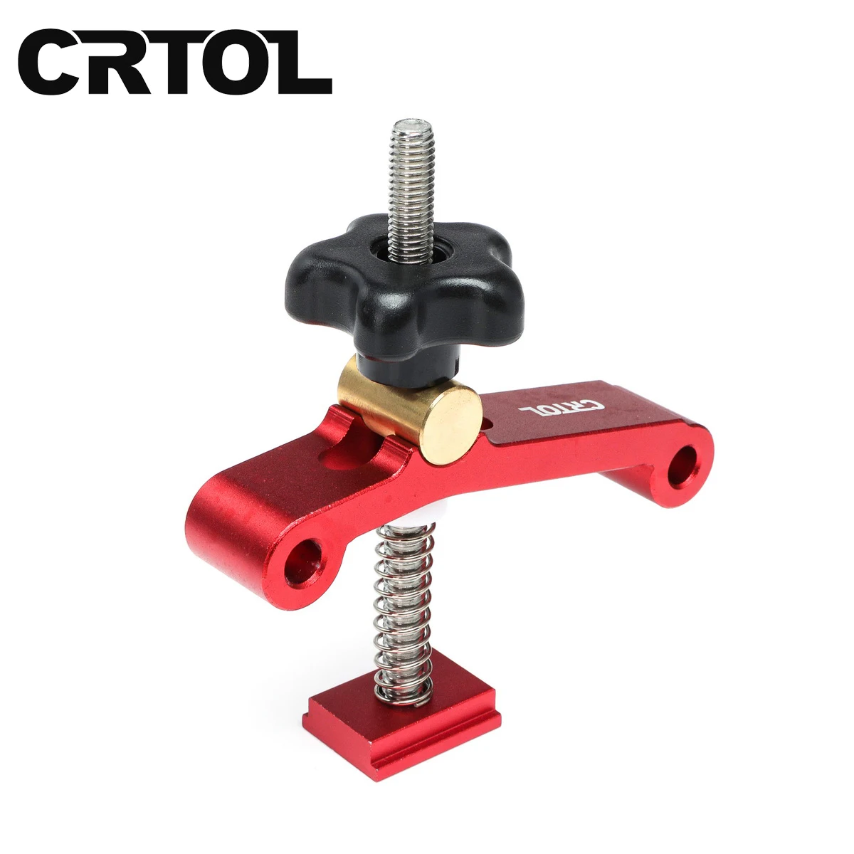 

CRTOL Quick Acting Hold Down Clamp For 19/30mm T-Track Carpenter Universal Fixed Jig T-Slots Blocks Platen Woodworking Tools