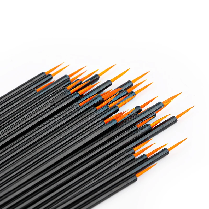 HOT 50PCS Eyeliner Brushes Long Thin Tip Applicator Eyeliner Wand Women Makeup Brush Cosmetic Supplies for Eye Beauty Make Up 2