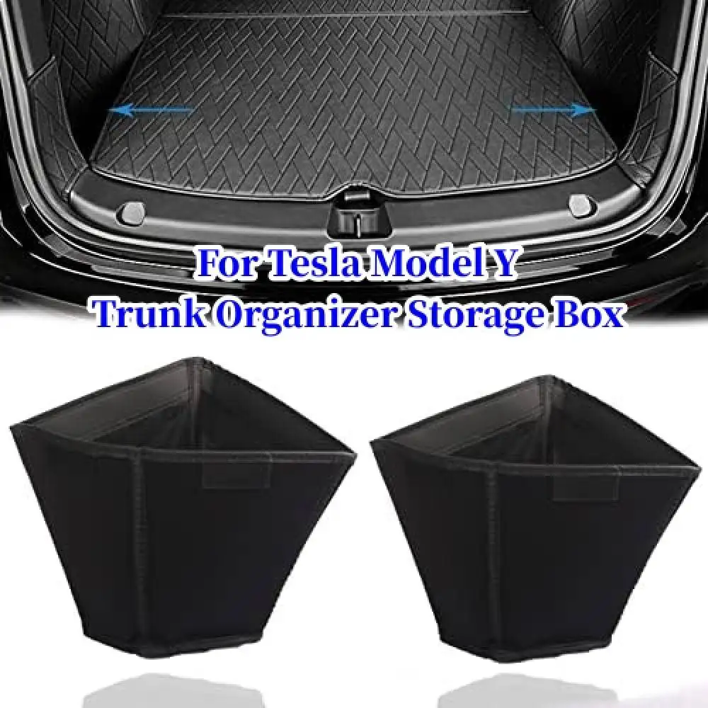 Tesla Model Y Trunk Side Storage Organizer Bins Protector Pocket for Tesla  Model Y 2020 2021 2022 2023 Accessories