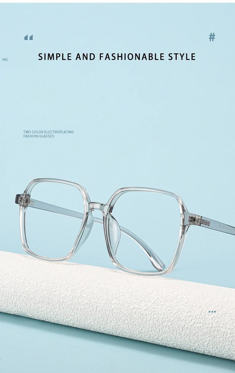 Momoja Retro Mode Geschäft ultraleichte tr90 Polygon Brille optische Brille Rahmen Mann Frau Brille a1009 – Detail 2