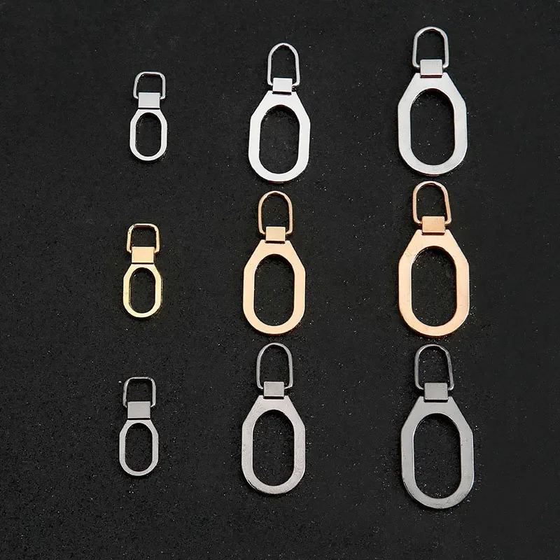 Zipper Pull Replacement Detachable Metal Zipper Pull Tab Universal Gripper Sliders 5Pcs For Backpacks Coats Shoes