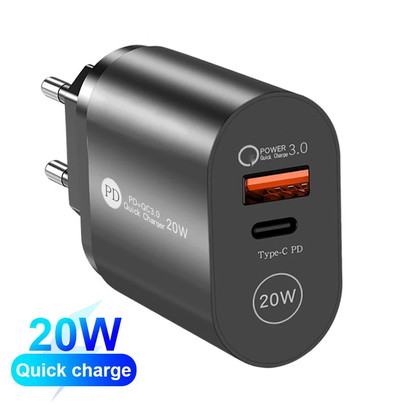 

PD USB 48W Quick Charge 3.0 Type C Charge For iPhone13 12 Samsung Xiaomi Huawei oneplus Mobile Phone 4 Ports Fast Wall Chargers