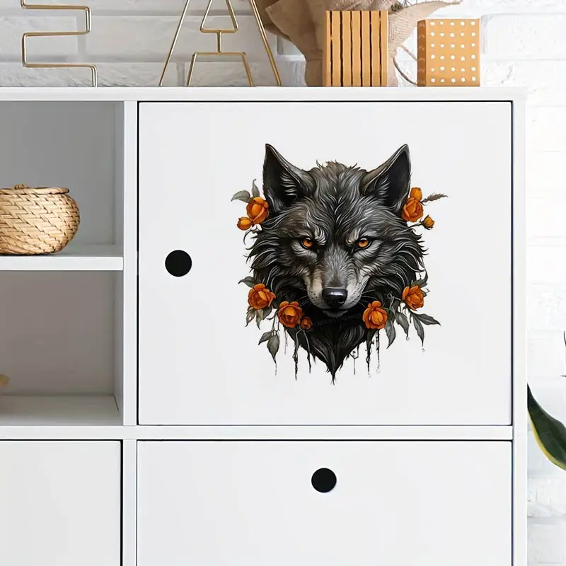 Angry wolf Wall Sticker Removable Home Decoration Decals for Bedroom Kitchen Living Room Walls Decor S249 wall stickers self adhesive stickers