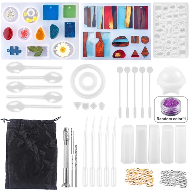 Silicone Molds DIY Kit With Resin Jewelry Making Set Epoxy Resin Mold  Casting Tools for Jewelry