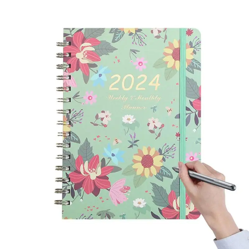 2024 Planner Notebook Agenda A5 Diario Diario Blocco Note 365 Giorni Programma Organizzatore Giornaliero Settimanale Planner Forniture Scolastiche Per
