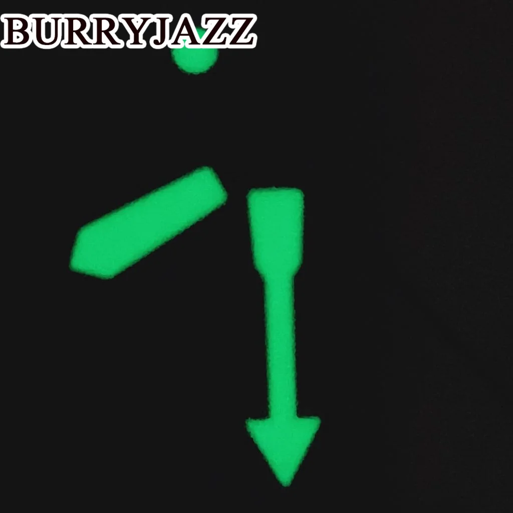 BURRYJAZZ NH35 NH36 NH38 7S26 7S36 4R35 4R36 시계 바늘 블랙 블루 화이트 오렌지 그린 레드 손 녹색 빛나는