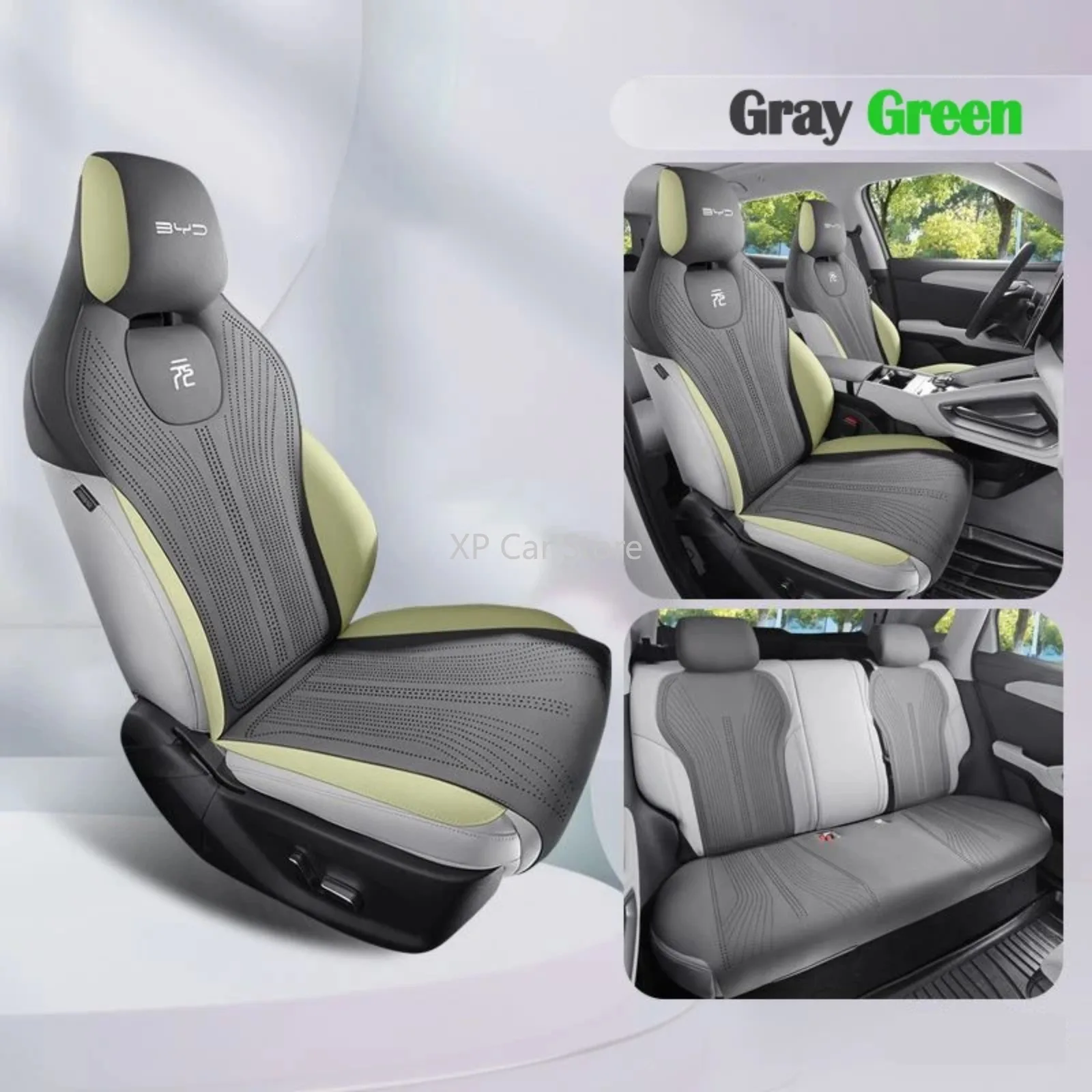 BYD 위안 UP Pro 2024 2025 사계절용 하이 오토 카시트 쿠션 커버 패드 매트 하프 패키지 시트 항공 턴 퍼