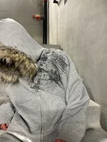 Autumn/Winter Y2k Women Aesthetic Harajuku Faux Fur Collar Hoodies Clothes Graphic Hip Hop Punk Gothic Zip Up Hoodies 2026 new - Image 5