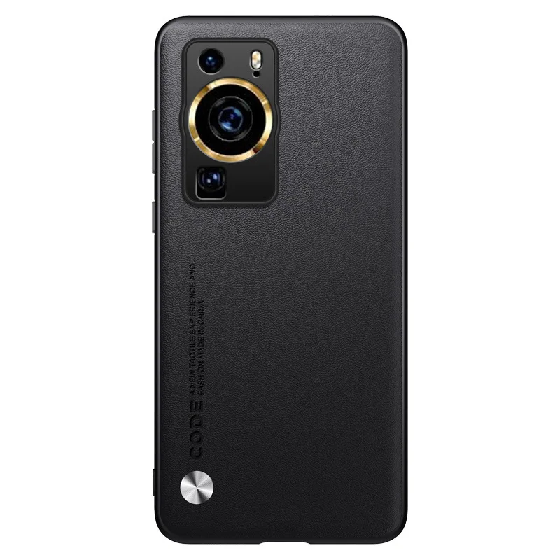 Elegant PU Leather Shockproof Case with Soft Silicone Edges and Ultra-Thin Matte Back Cover