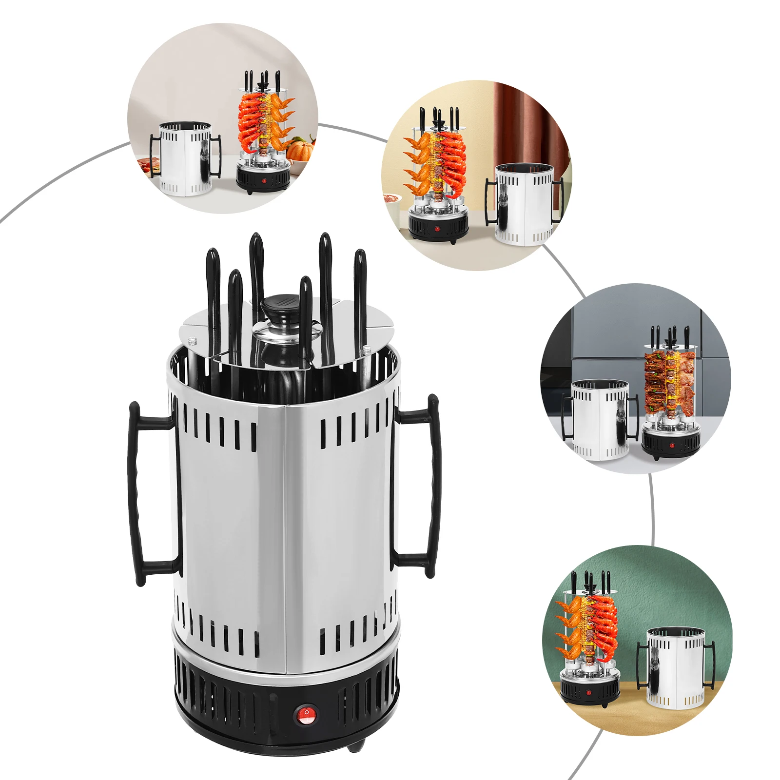 Elektrogrill vertikal: Kebab, Shawarma & BBQ mit 1000 W kaufen