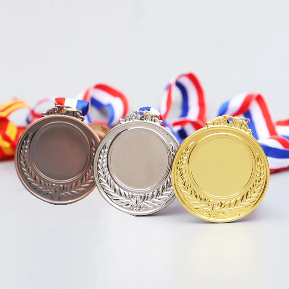 Hodges Badge Company Award Medals 3-Pack - Gold, Silver, Bronze 1st 2nd 3rd Place Medals With Ribbons, 2.75" Metal Medals - View #2