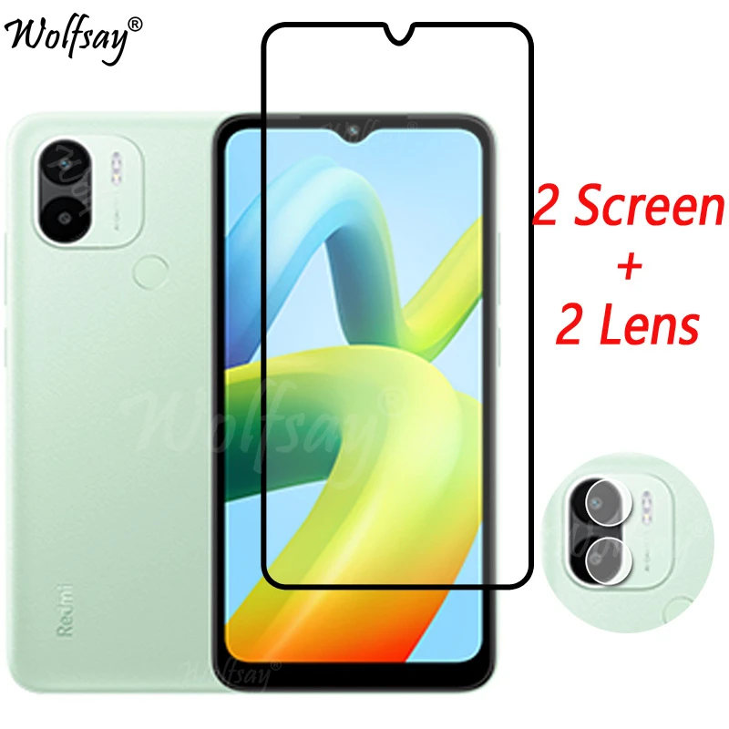 Vetro Temperato A Copertura Totale Per Xiaomi Redmi A1 Plus Proteggi Schermo Per Redmi A1 Plus Vetro Per Fotocamera Per Redmi A1 Plus Glass 6.52