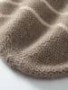 Wool Cashmere Stripes Jacquard Knitted Beanies Double Layers Thick 2023 Women Winter Caps Present Hat Cashmere Warm Bonnet #136 6