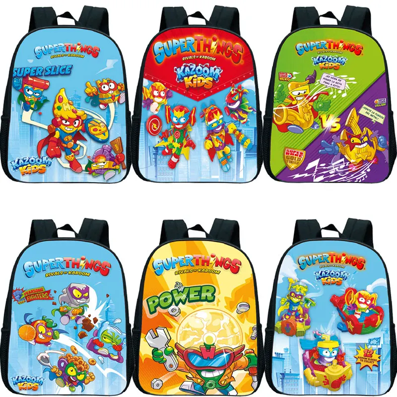 

Superzings Series 8 Backpack for Boys Girls Kids Cartoon Kindergarten Bag 12 Inch Super Zings School bags Mini Bookbag Mochilas