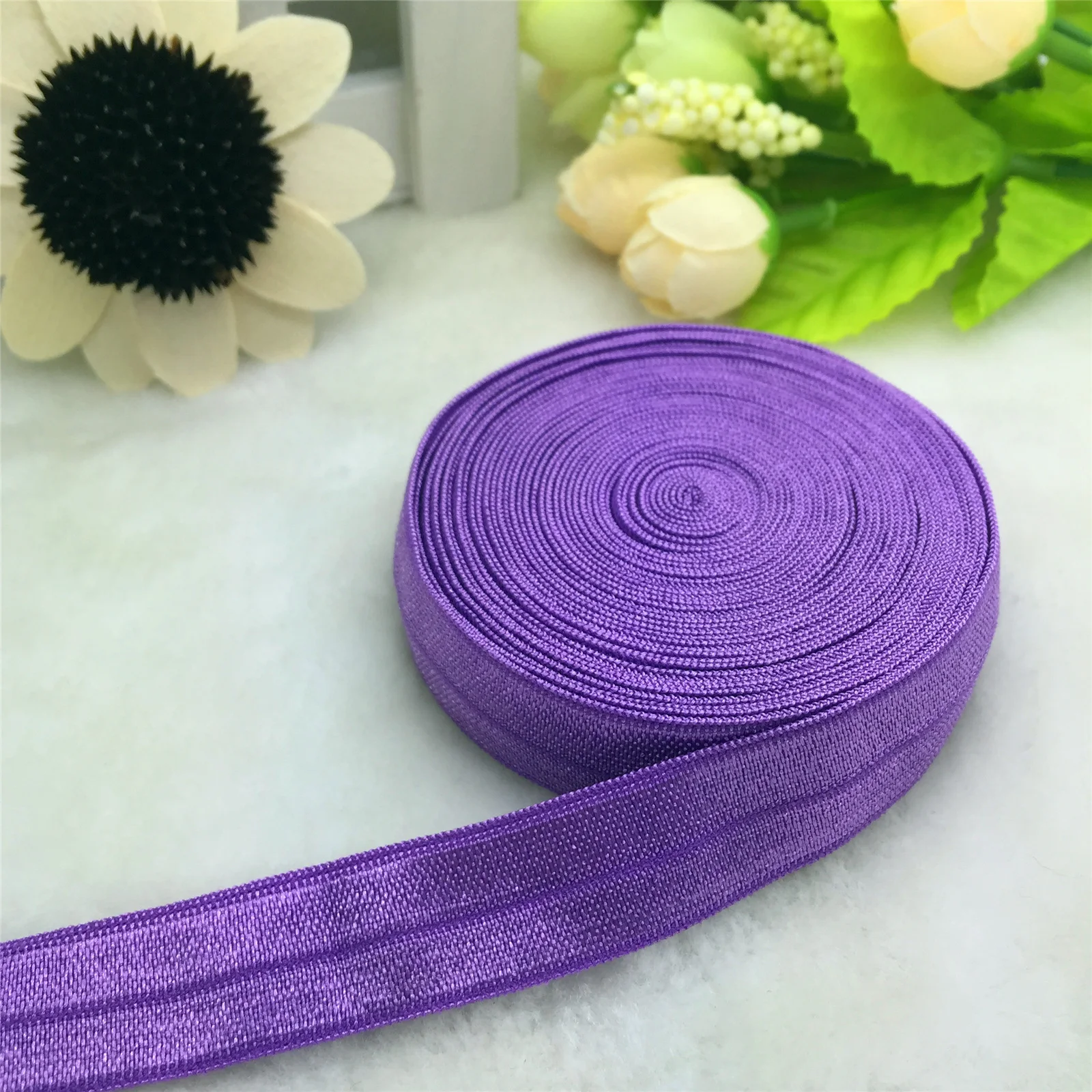 Versatile Satin Elastic Band for DIY Crafts, 15mm, 5/8 Width, Multiple Yard Options