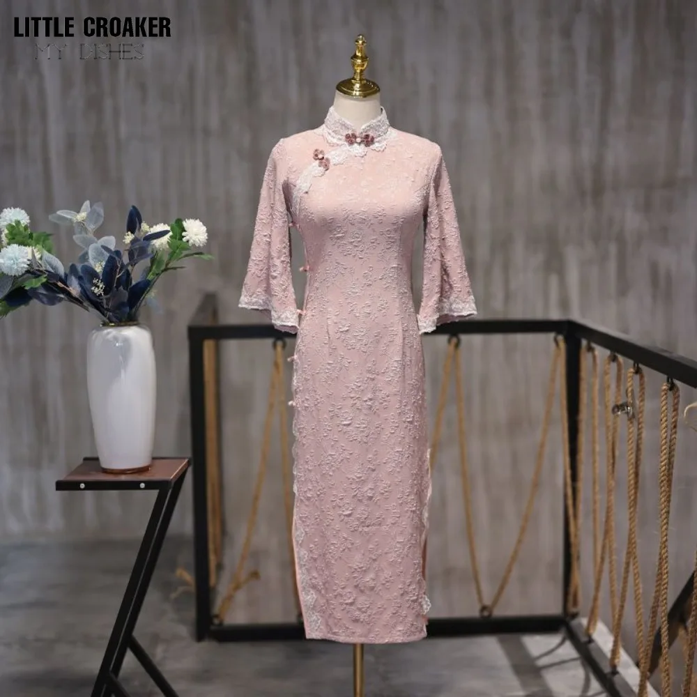 

Chinese Ladies Improved Cheongsam for Women New Young Girls Daily Retro Republic Style Teenage Traditional Chinese Costume