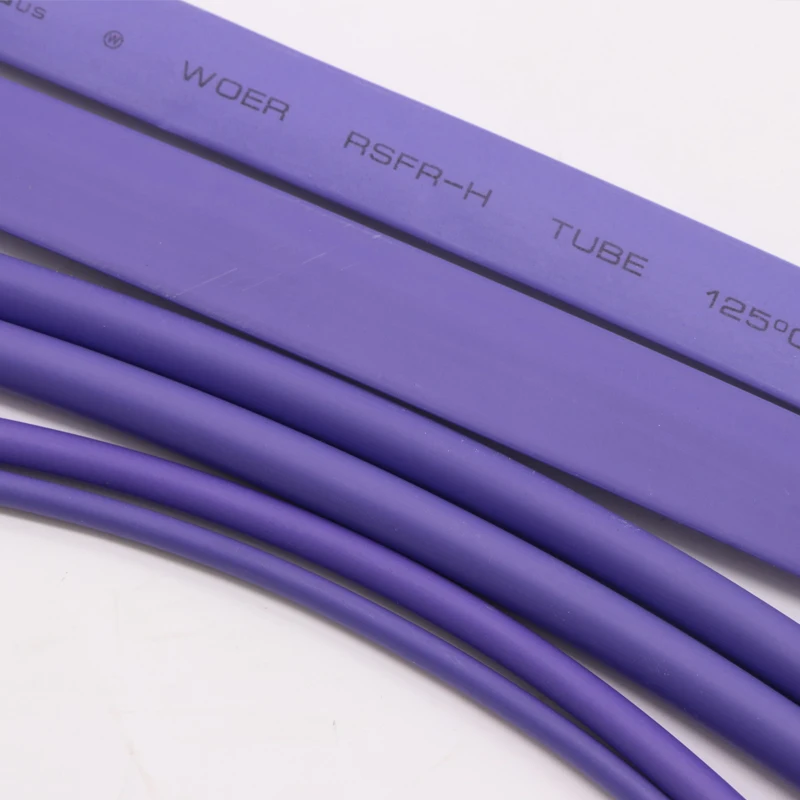 Heat Shrink Tube Heat Shrink Tubing Cable Sleeve Heat Shrink Cable Sleeve Protective Sleeve 1 Meter Purple 2:1 Shrink Ratio Polyolefin Insulated