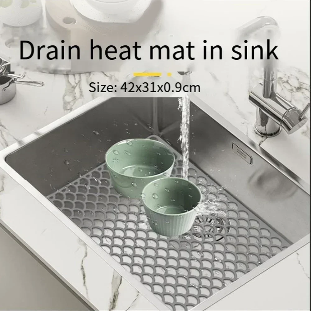 Kitchen Bathroom Mat Silicone Sink Protector