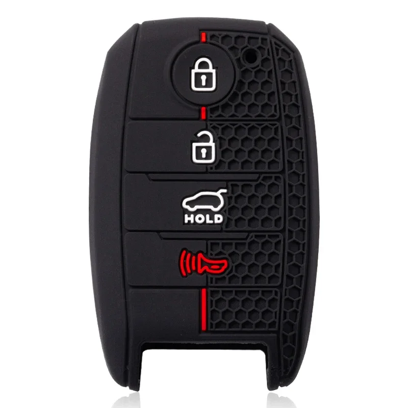 Kia Picanto Key Shell 4 Buttons Silicone Shell For KIA Rio Rio5 Sportage Ceed Cerato K3 KX3 ...