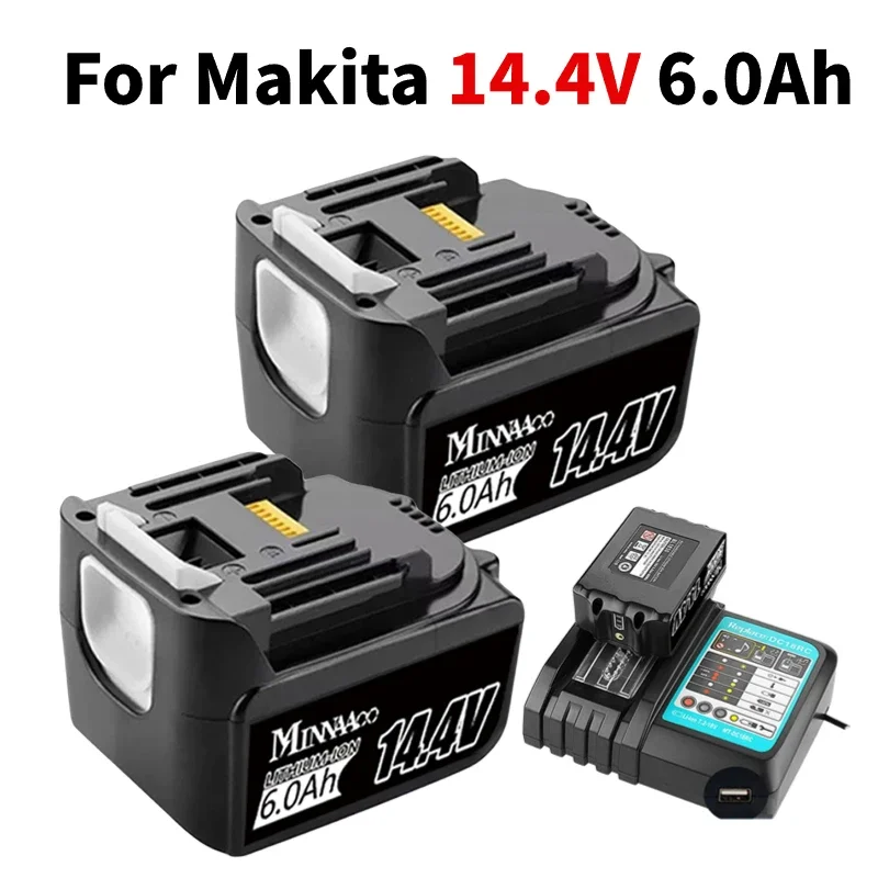 

Replacement Lithium Battery 14.4V 6Ah for Makita BL1430 LXT200 BL1415 194558-0 194559-8 194066-1