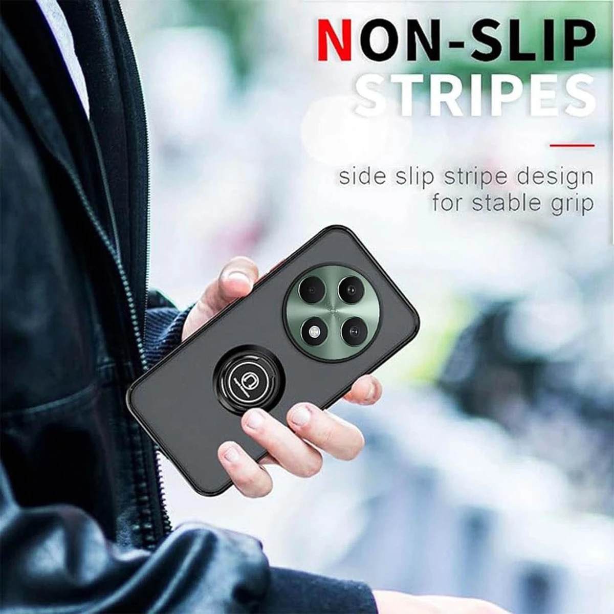 Kickstand Armor Matte Case with Ring Magnetic Holder and Stand - Shockproof Coque s