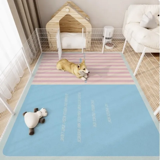 VIKAMA Pet Waterproof Carpet, Cat And Dog Feeding Mat, Home Decoration, Anti-Slip And Splash-Proof Dog Food, Cat Cage Floor Mat 5