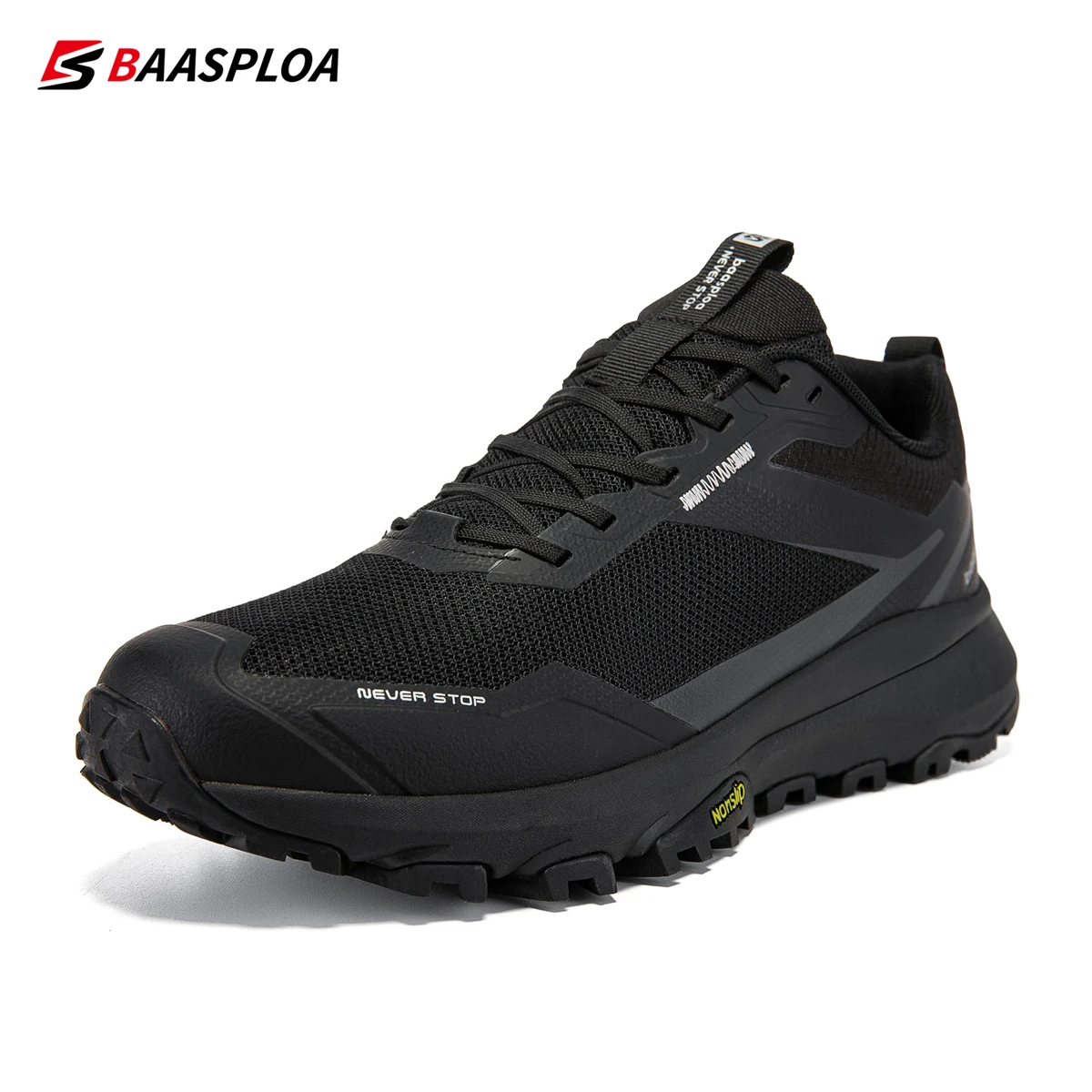 

Bassploa Men Shoes Outdoor Hiking Anti-Slip Wear-Resistant Shoes Breathable Men 2024 New Sports Men Walking Shoes