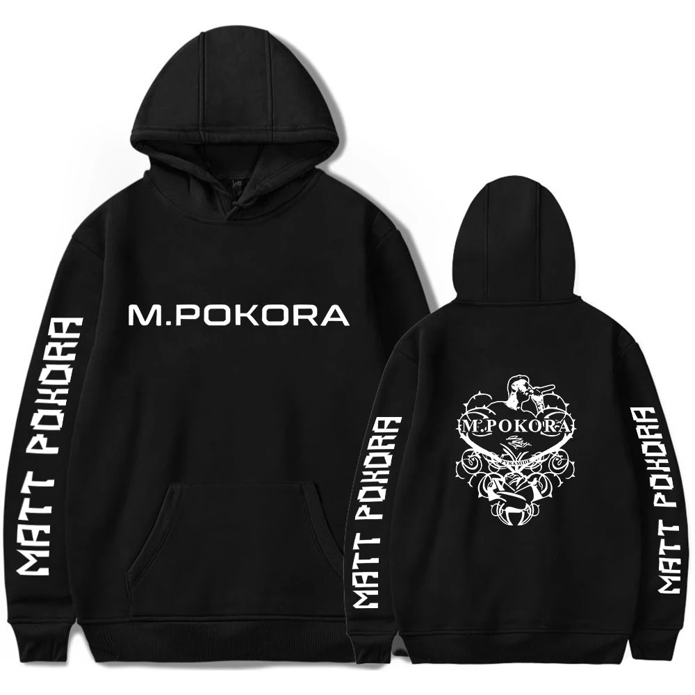 

М. Худи унисекс Pokora, спортивный костюм, Женская толстовка, Мужская толстовка, уличная одежда в стиле Харадзюку 2020, модная одежда в стиле хип-хоп