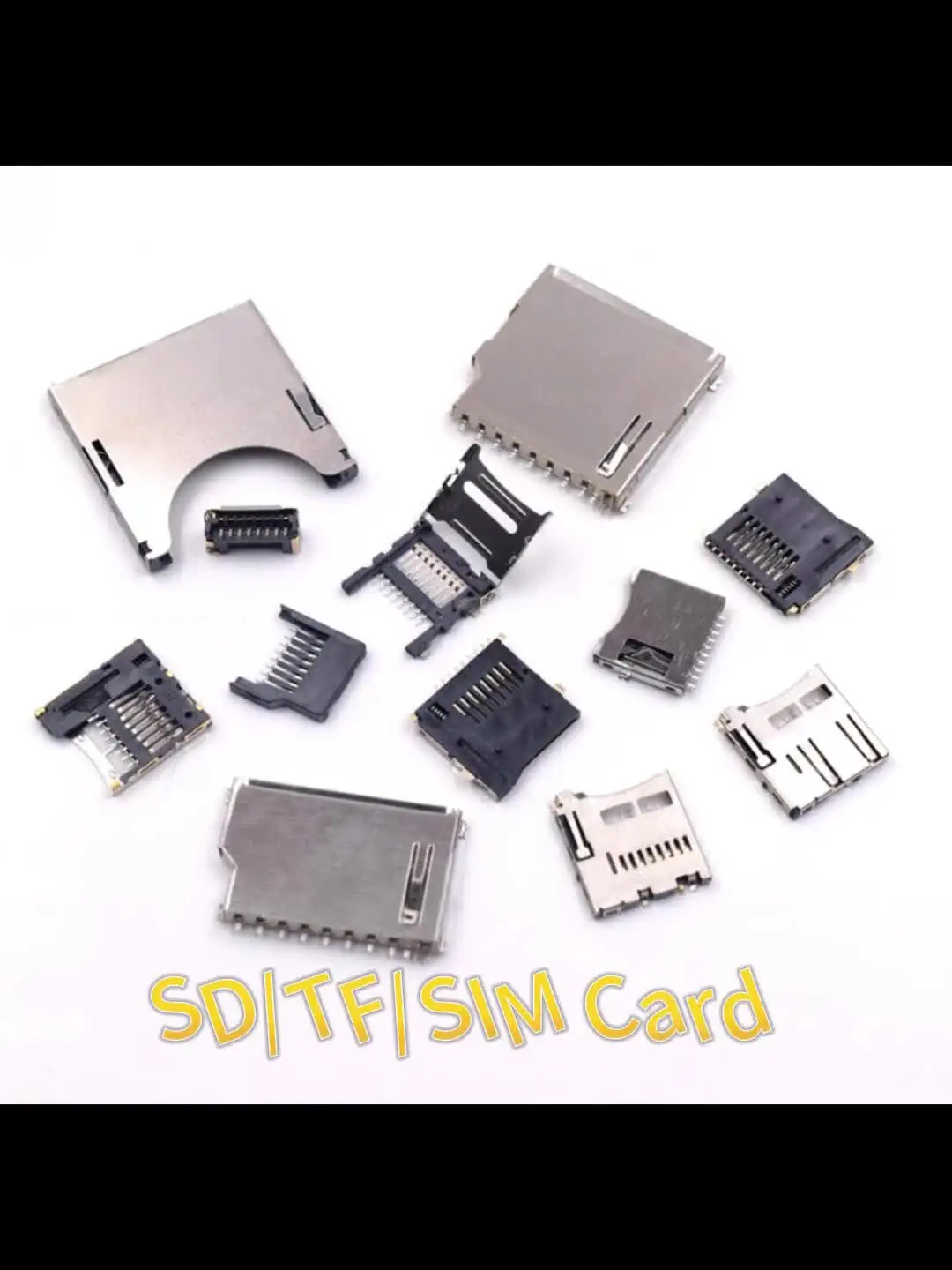 Connecteur Femelle Pour Carte SIM / Mémoire AMP 5145299-2 - Pièce Détachée électronique Neuve