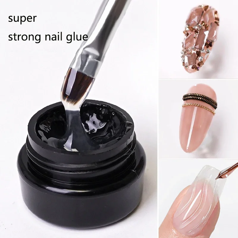 Rhinestones Glue Super Sticky Nail Decoration Stick Glue Manicure Point  Drill Gel Nail Art Crystal Gel Nails Ornament Adhesive - AliExpress