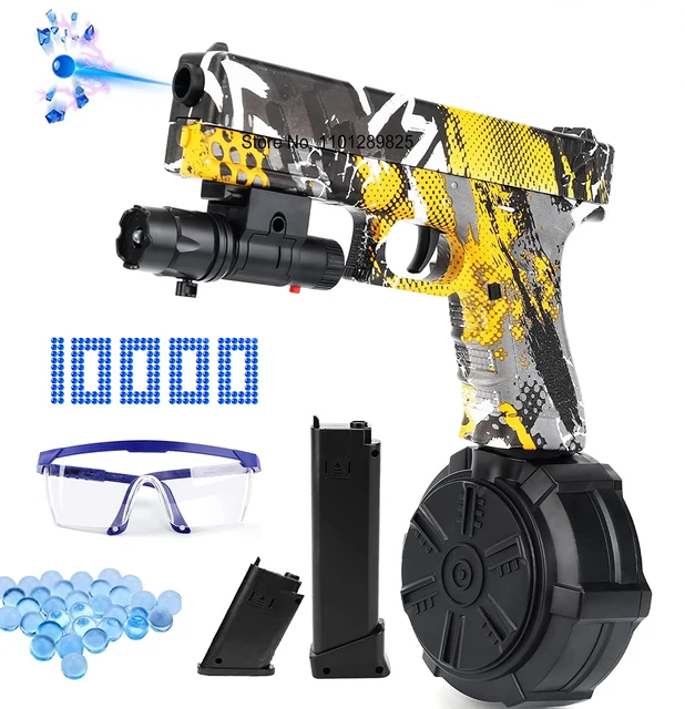 2 IN 1 Manual & Electric Splatter Ball Gel Blaster Water Toy Gun Outdoor Activities Games Airsoft Pistol For Boys 1