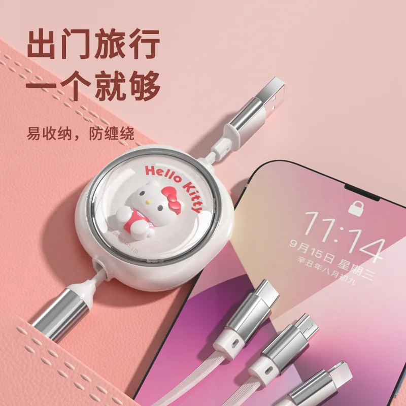 

Sanrio HelloKitty MyMelody Kuromi Cinnamoroll погремушка помпон пурин три в одном