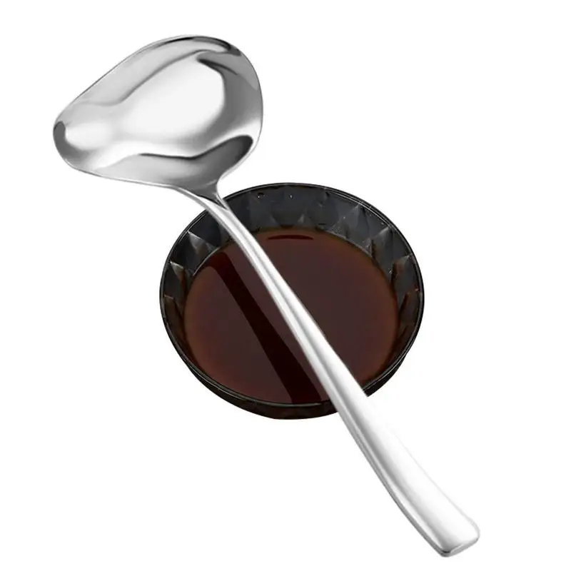 

Duck Mouth Oil Spoon Stainless Steel Tablespoons With Long Handle Hot Pot Soup Ladle Scoop Tableware Rust-proof Tablespoons Good