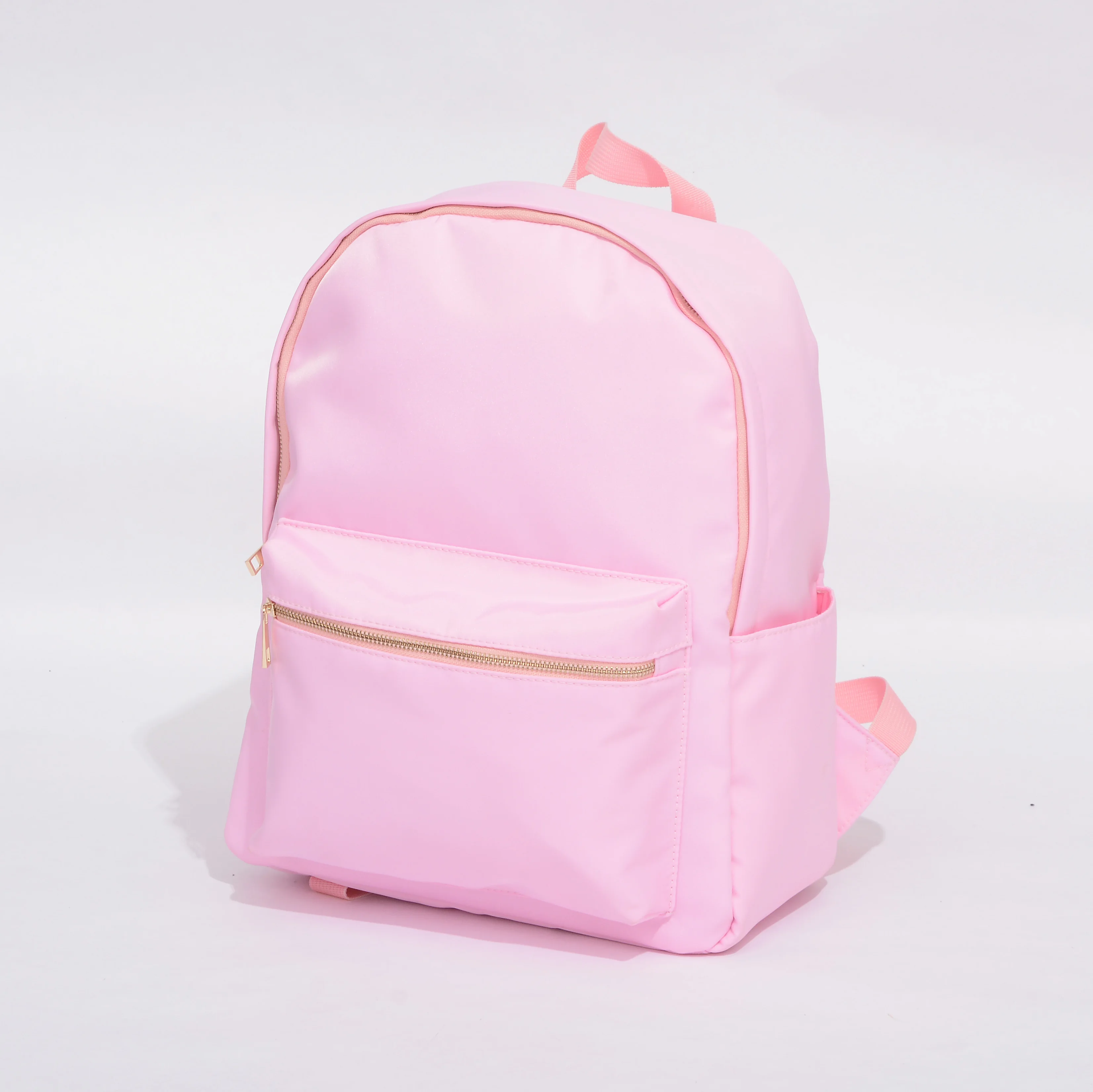 Solid Color Nylon Waterproof BackPack Large School Bag for Teenage Girls Fashion College Student Large Capacity Travel Bag