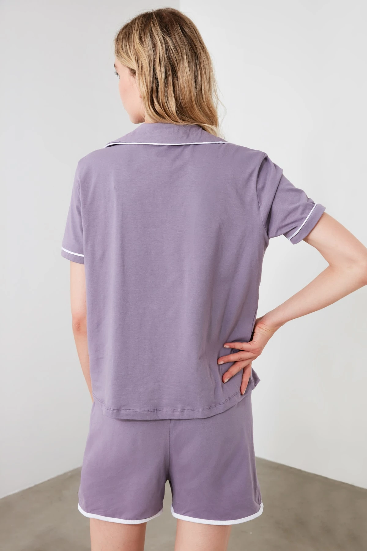 Trendyol Piping Pajamas set THMSS20PT0406Men's Pajama Sets AliExpress