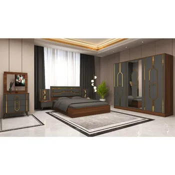 High-Quality Modern Luxury Bedroom Furniture Set – Apartment & Hotel 6