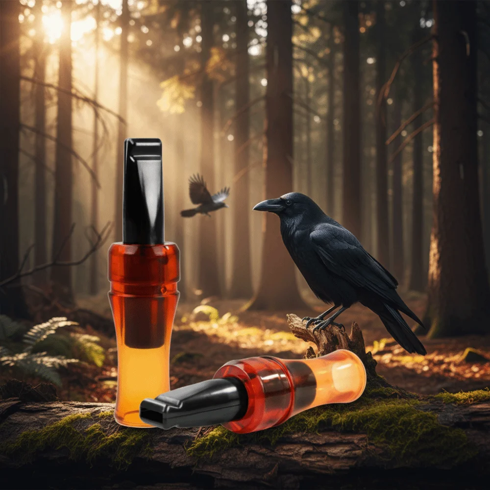 Appel corbeau bionique couleur marron son original sifflet oiseau pour chasse extérieur simulation réaliste