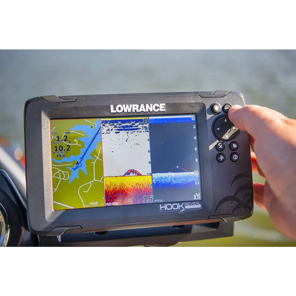Reveal 5", 7" and 9" Fish Finders with Transducers