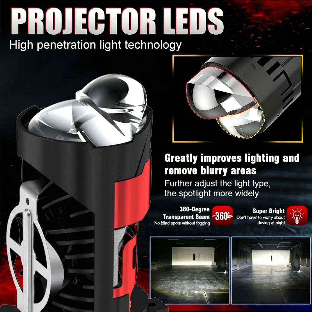 7800000LM 6200W H4/9003/HB2 LED 헤드라이트 전구 프로젝터 렌즈 초고휘도 6000K 화이트 H4 상/하향등 램프 캔버스 플레이 앤 플러그