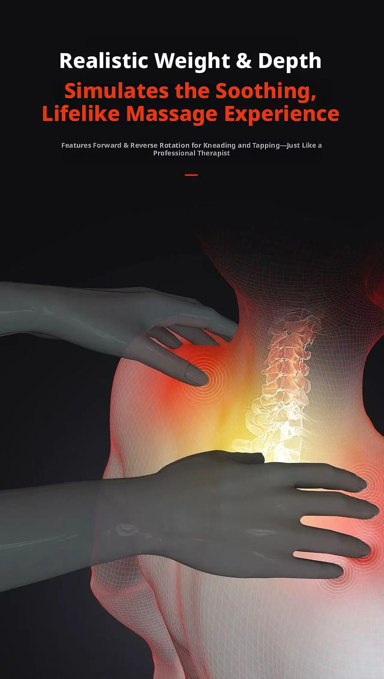 Deep Tissue 4d Neck Massage Pillow With Heat For Cervical Pain_voghion.com